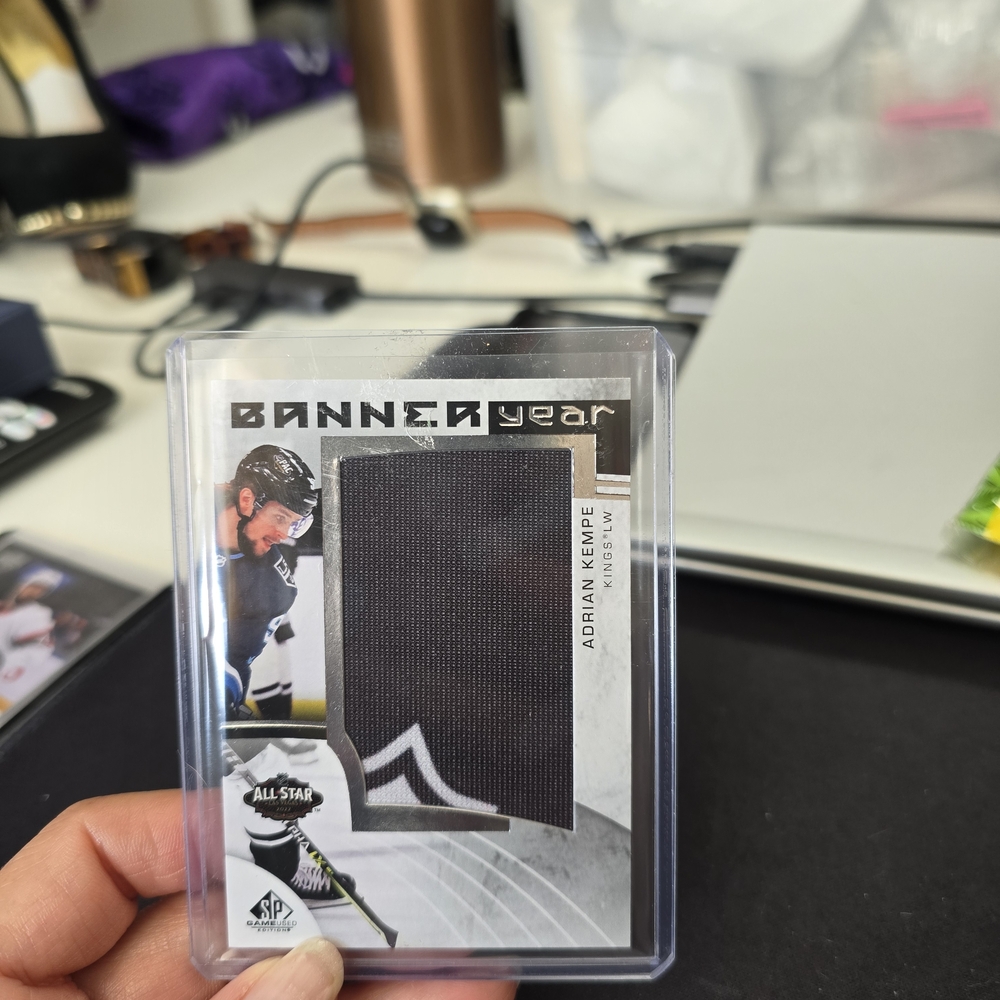 Adrian Kempe Hockey Card with Black Patch